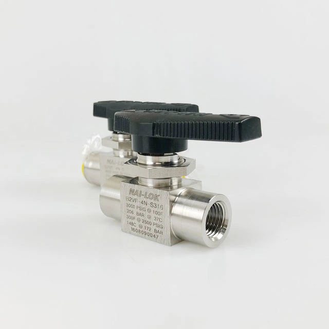 3000psi 316 Stainless Steel Metric 8mm 10mm 12mm Male Female Threaded Ball Valve