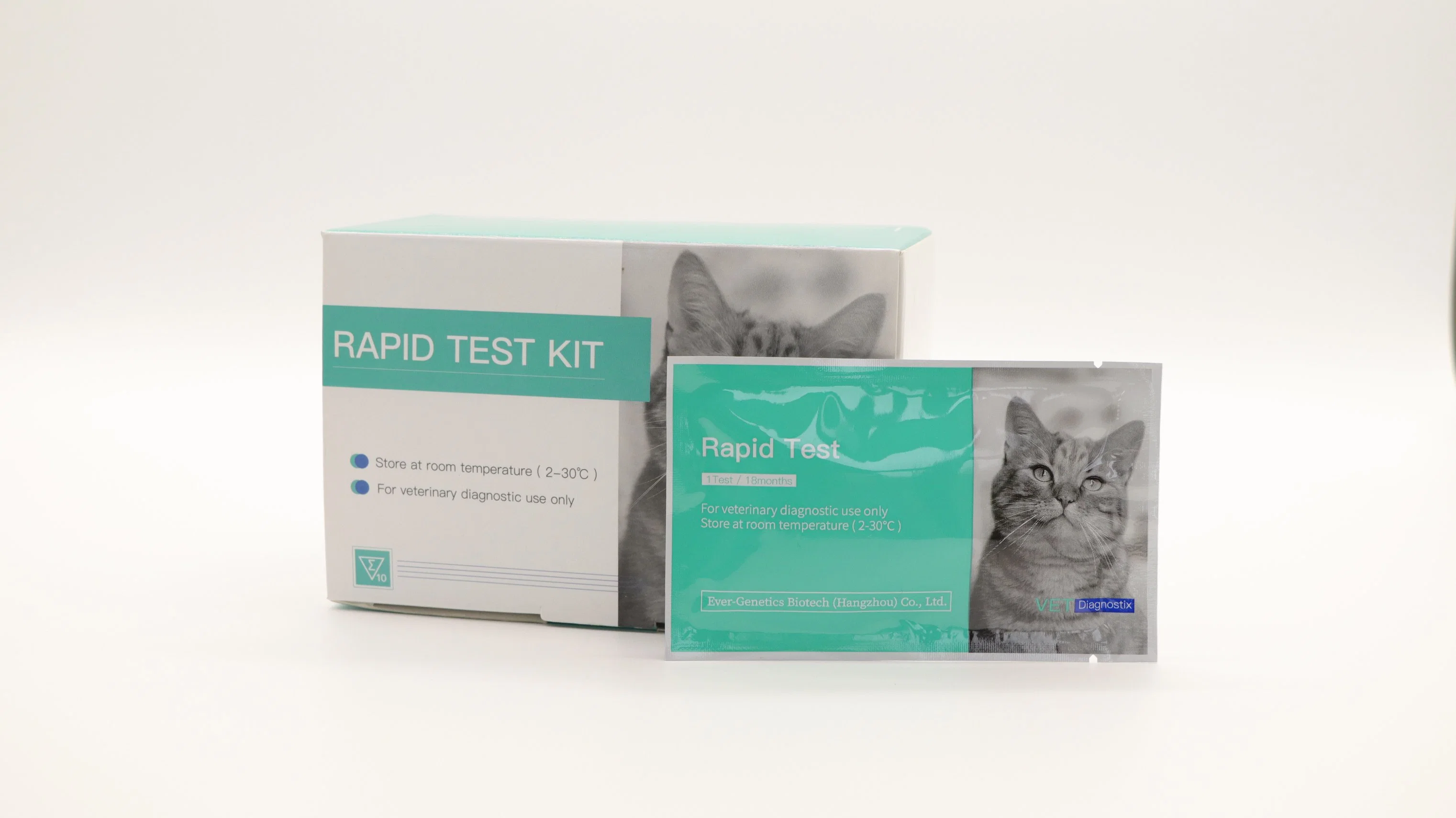 Prueba rápida veterinaria Herpesvirus felino Tipo-1 anticuerpo FHV Diagnóstico rápido Kit de prueba