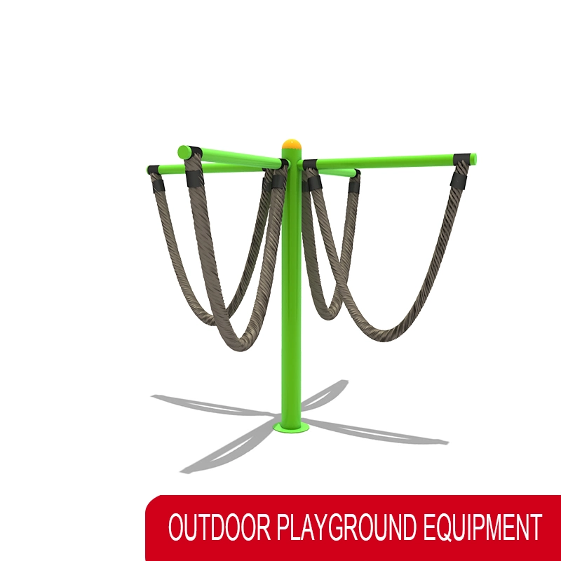 Amusement Park Outdoor Wooden Net Web Swing Play Sets Playground Equipment