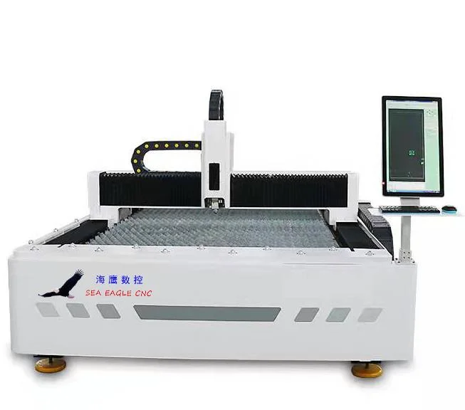 Sea Eagle CNC Automatic Laser Cutter Manufacturer Square Round Ss Ms Gi Metal Iron Stainless Steel Tube Fiber Laser Pipe Cutting Machine