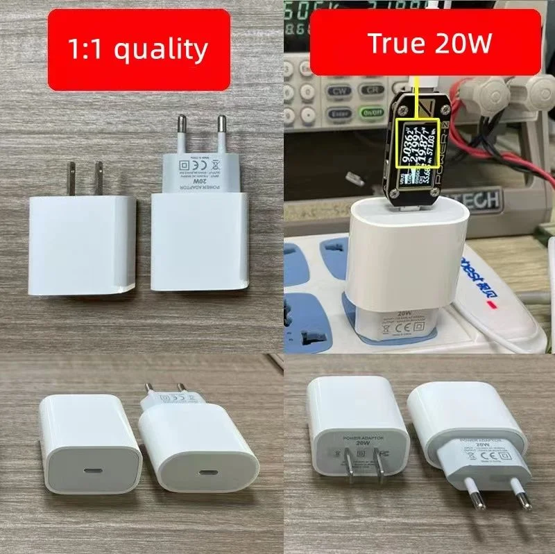 Us Plug USB Type C Pd 20W 18W Fast Charger Kits Wall Charger for Apple iPhone 11 Charger