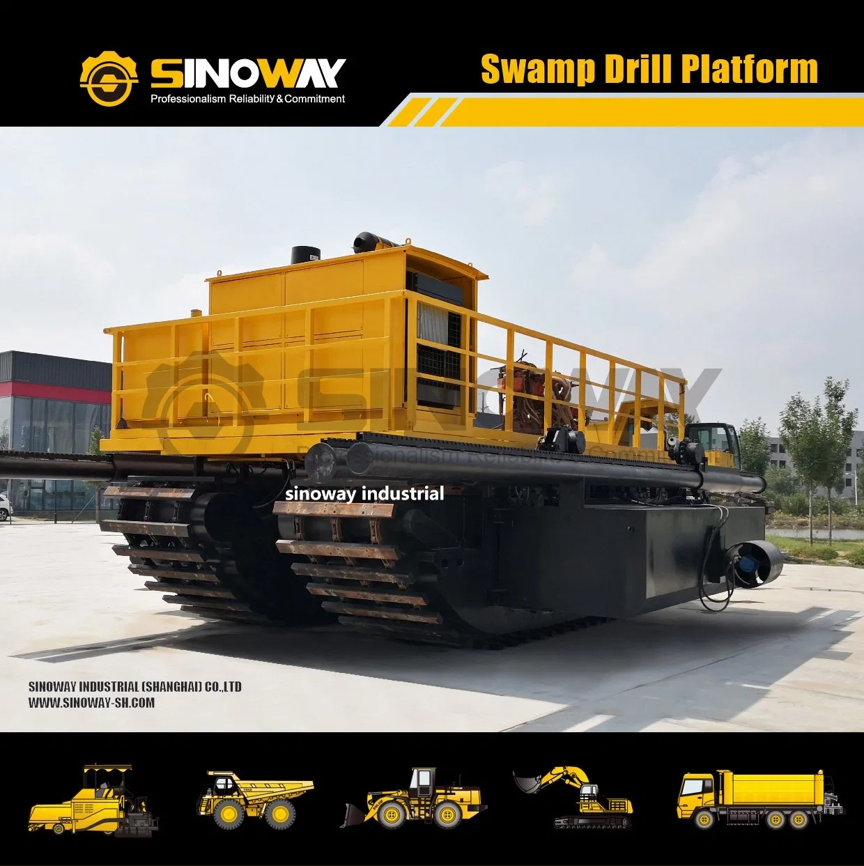 Marsh Master Sinoway Amphbious Equipment for Mining Tailings and Dam Exploration