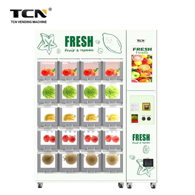 Tcn Custom Stickers Vending Machine Refrigerated Fresh Fruit Locker Vending Machine