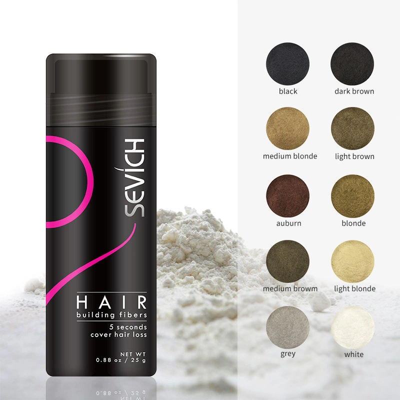 New Arrival Organic Hair Building Fiber Spray Private Label Keratin Hair Fiber Blend for Hair Loss