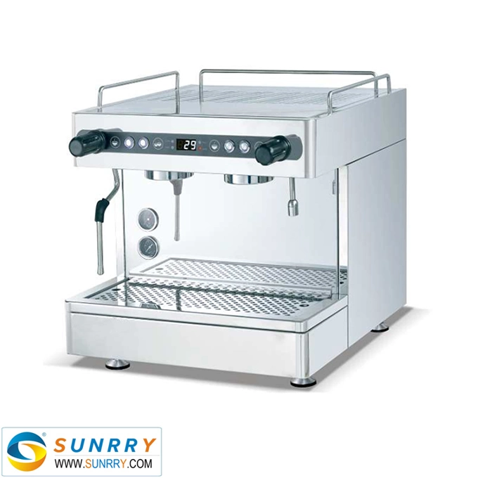 Máquina de café profesional semiautomática de 2 grupos. Máquina de café espresso comercial italiana.