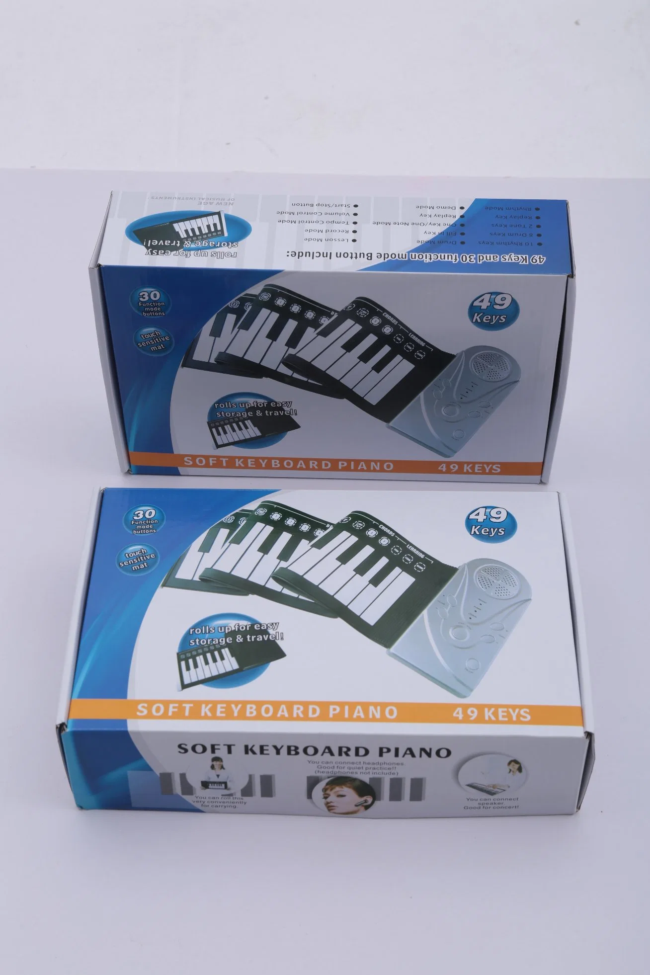 Electronic Organ Soft 49 Keys Keyboard Piano Electronic Roll up Piano