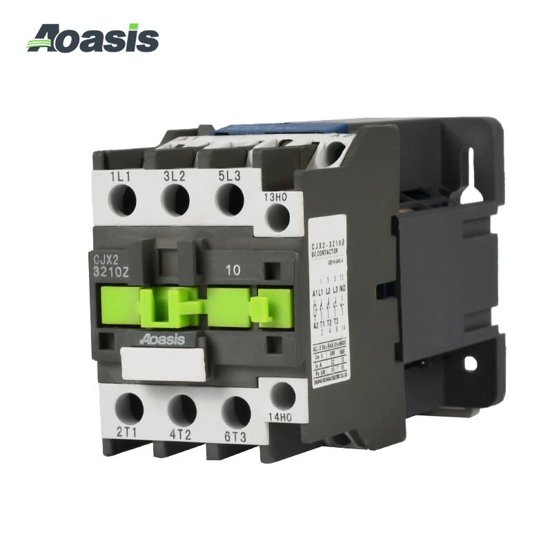 Aoasis Cjx2-32Z DC Contactor LC1 من النوع 32A AC3 GB14048.4 Electric ملامس ثلاثي الأقطاب