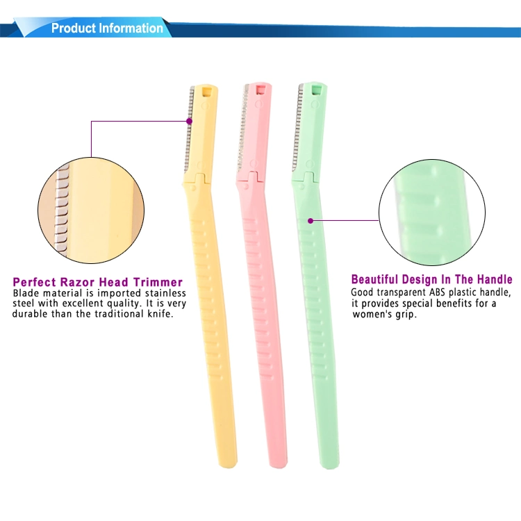 Les femmes sourcil rasoir jetable de fraisage