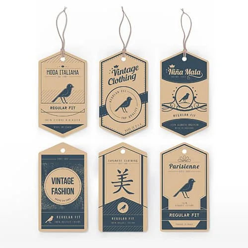 Customized Logo Hang Tag Paper Packaging Card