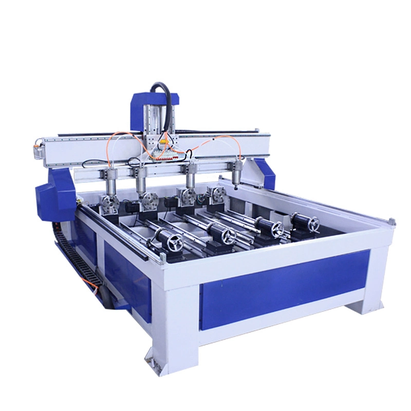 Rotary Device 3D Wood Stone CNC Machine with Dust Collector