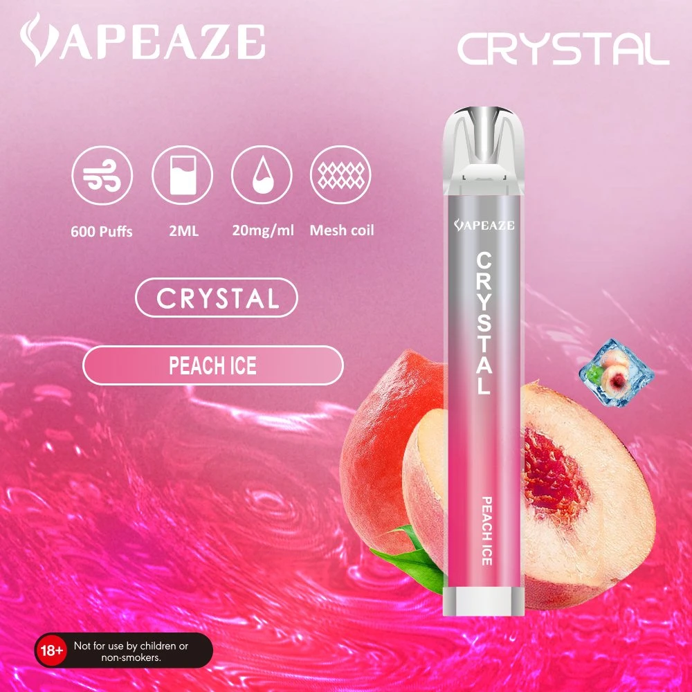 Crystal Bar 0%-5% 2ml Vape: 900 Puffs, Mesh Coil, Disposable/Chargeable Wholesale/Supplier vape