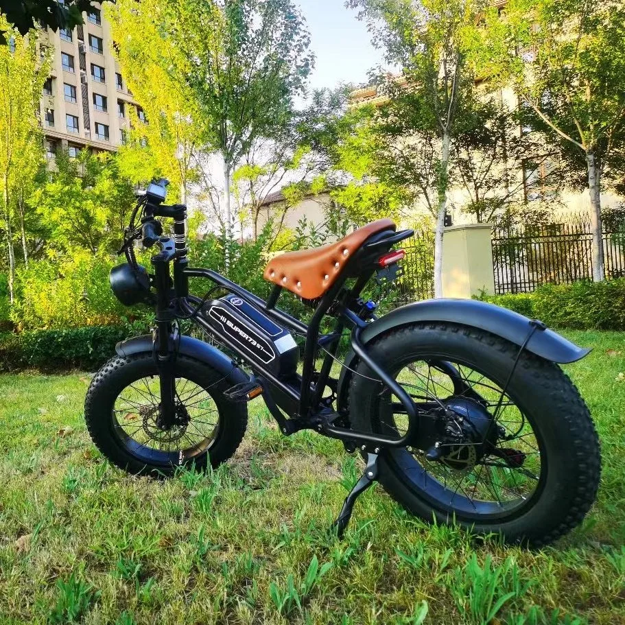 FAT tire E-Bike 48V 500W Off Road Fat tire Electric Scooter Super7 3 moto électrique avec batterie en option