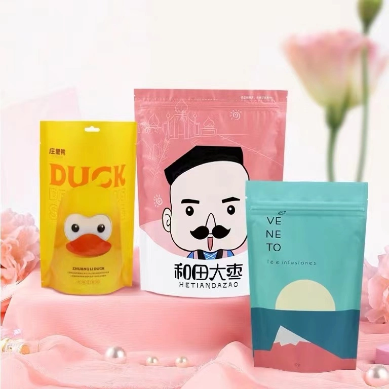 Digital Printed Food Paper Nylon Edible Snacks Potato Banana Chips Film Packaging Bags Pouch