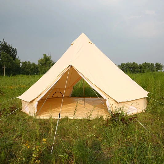 Glamping tente de camping de luxe de la famille Bell tente en toile de coton