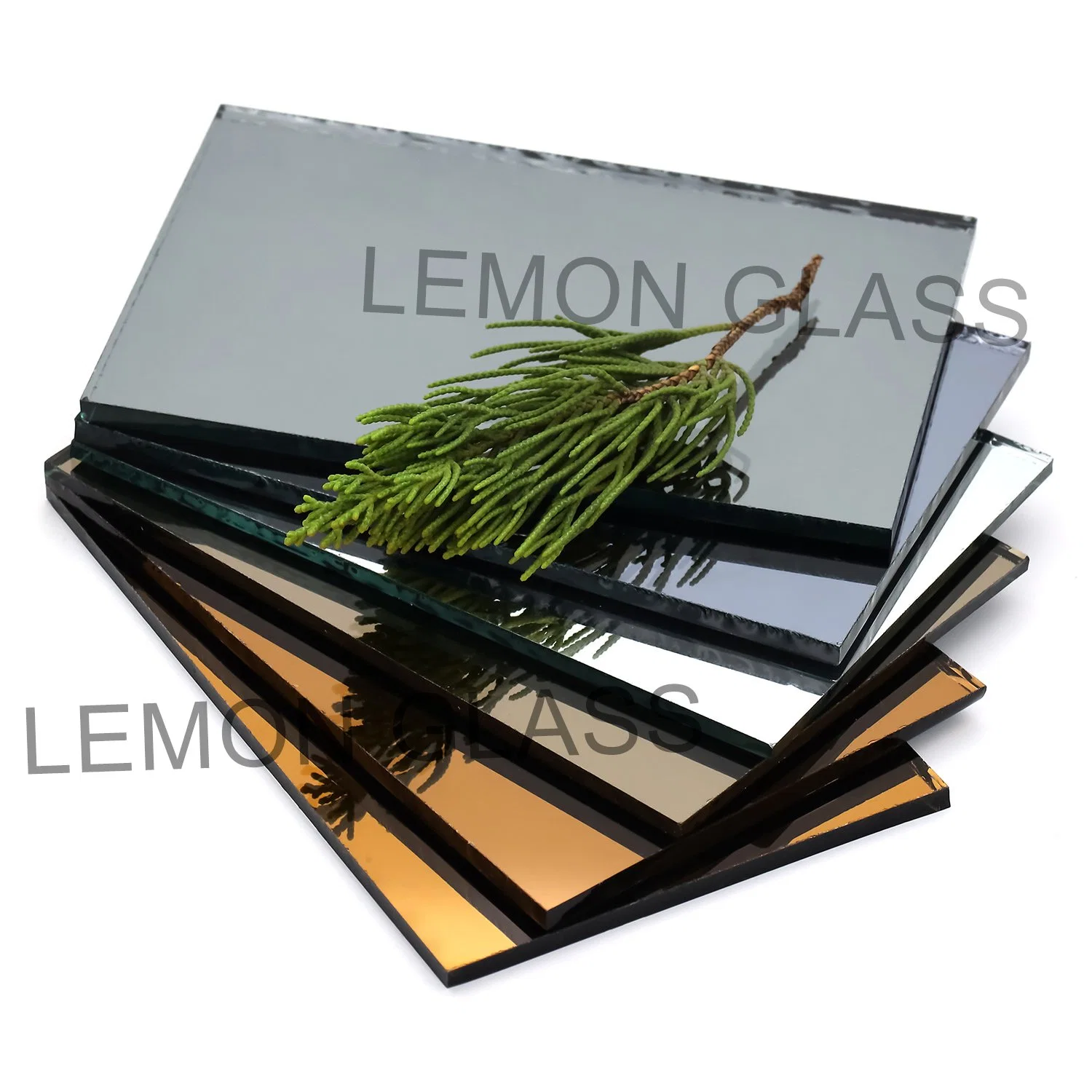 2-6 mm Bronze Double Coated Aluminum Mirror Glass