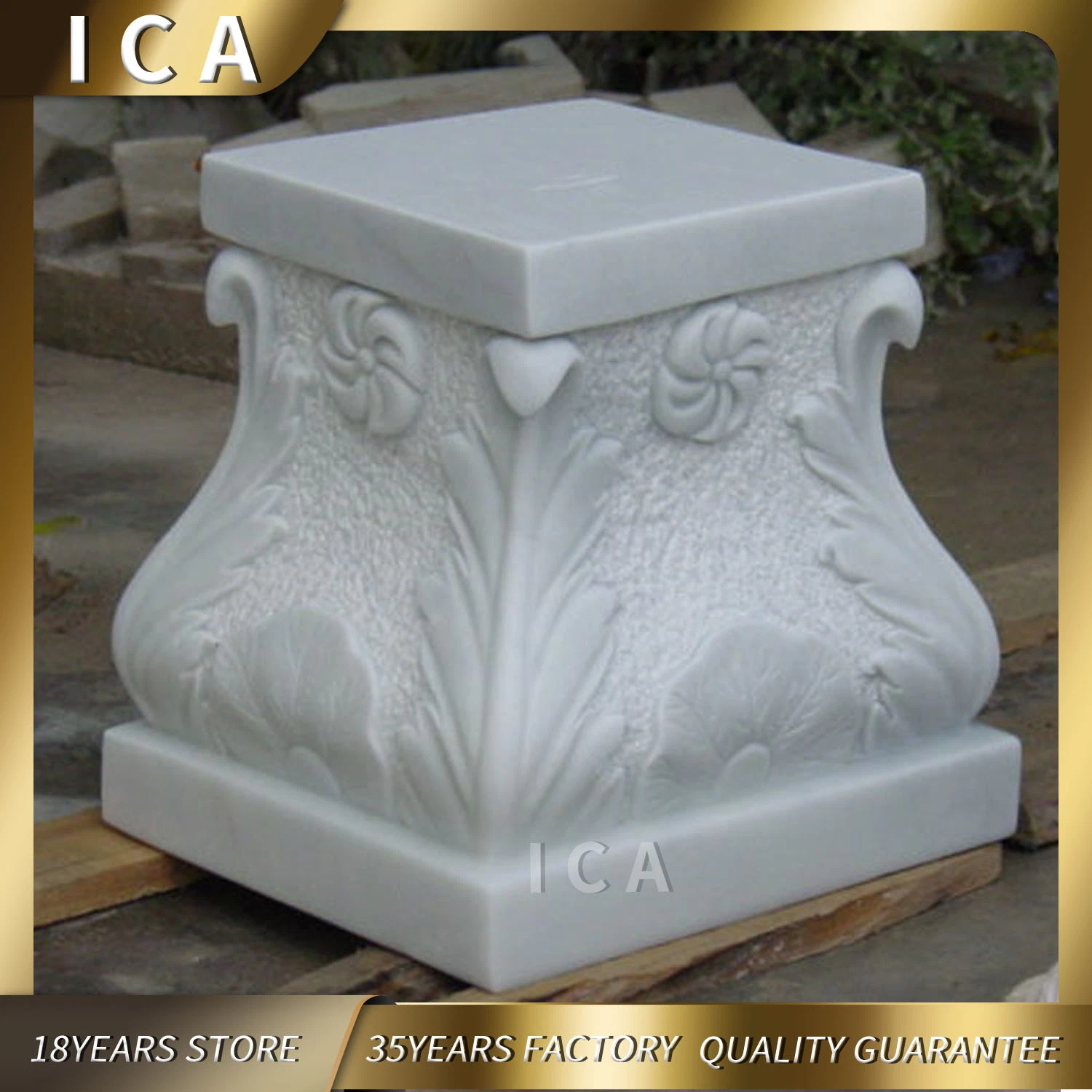 Natural White Marble Wholesale Factory Price of Marble Base