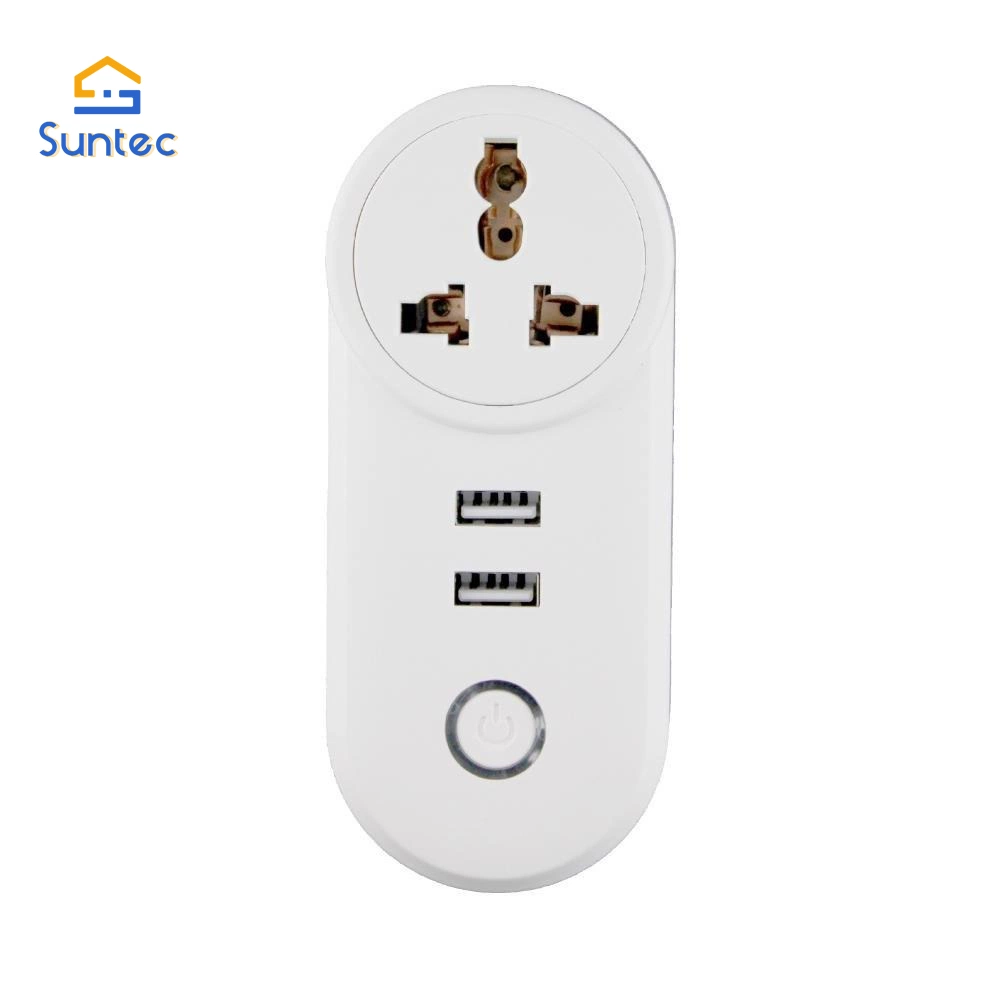 Connecteur Fiche d'alimentation prise de commutateur Zigbee3.0 Dual USB Wireless