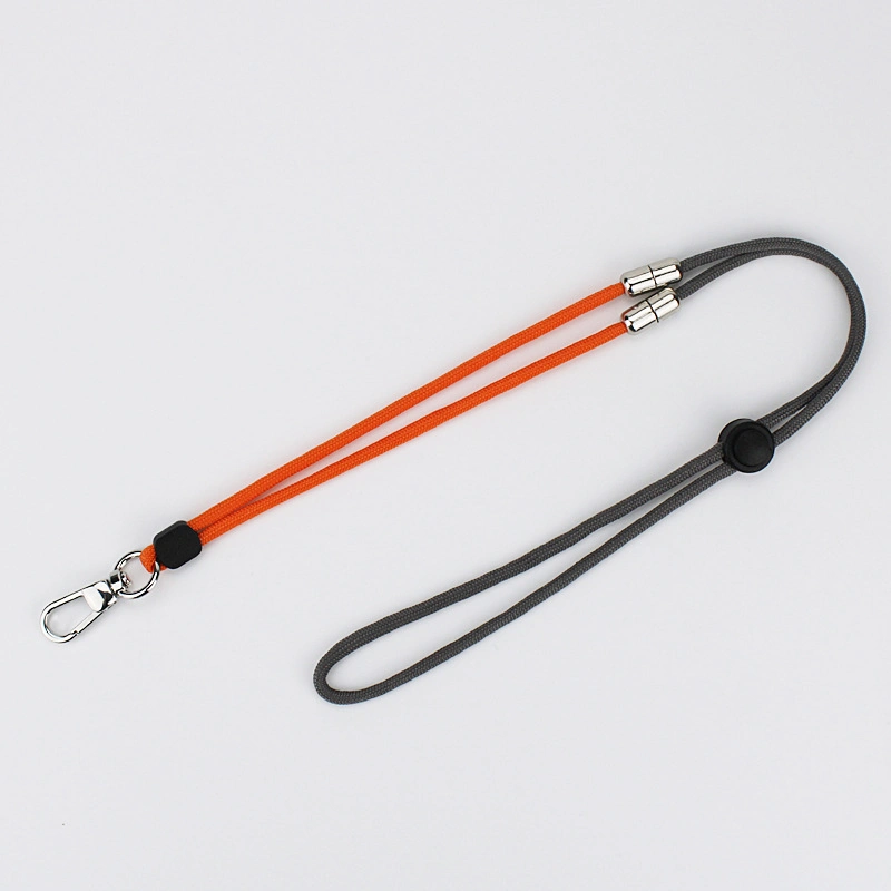 Segmented Mobile Phone Lanyard 2-in-1 Wrist Halter Neck Rope Key Chain Badge Card Holder Lanyard Anti-Loss