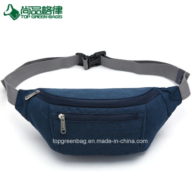 Custom 3 Pockets Cycling Waist Pouch Men Sports Bum Running Belt Fanny Pack Waist Bag