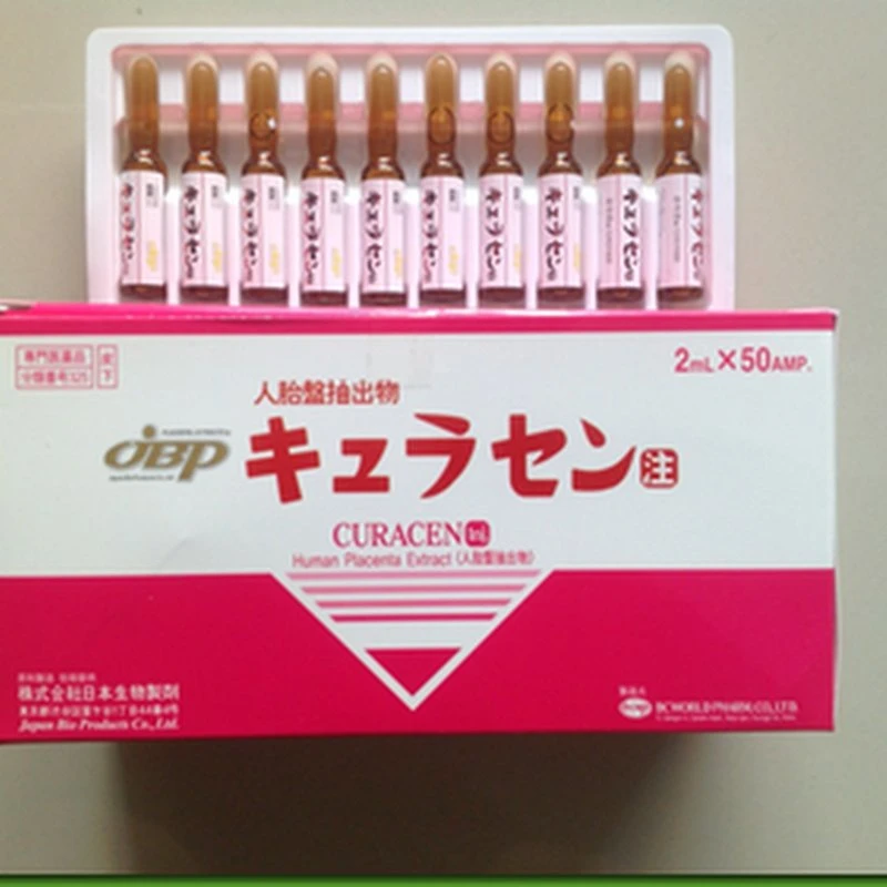 Authentic Japan Jbp Curacen Anti-Aging Human Placenta 50ampoules Laennec Injection Original Melsmon