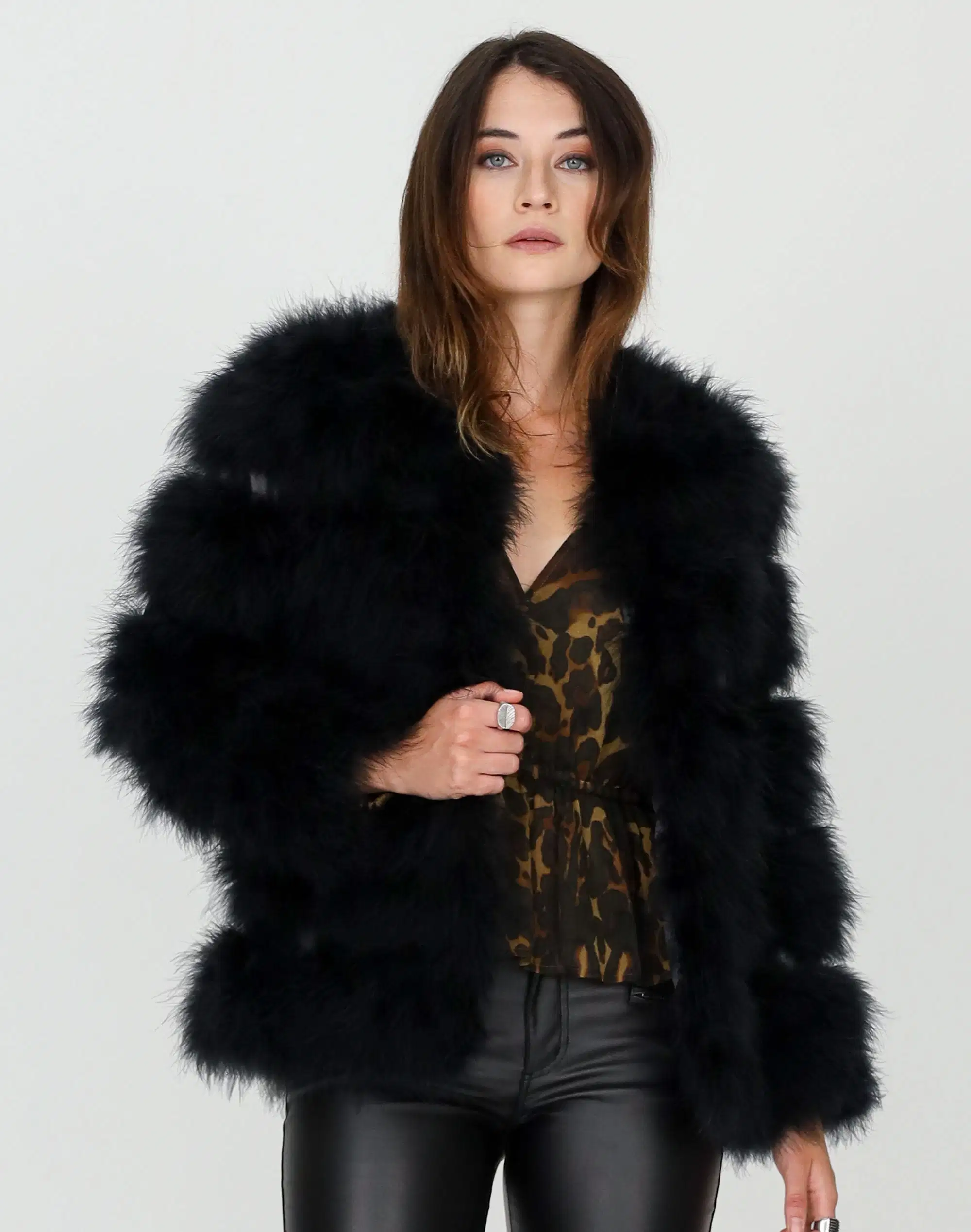 Women's Winter Fasional Long Sleeve Fur Coat