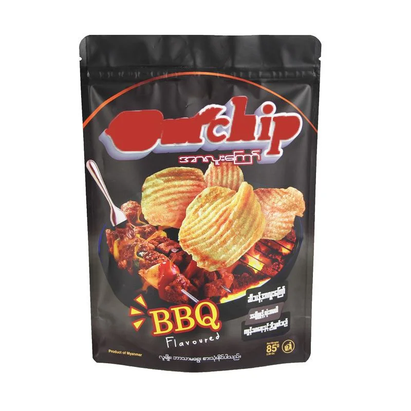 Custom Logo Design Printing Wholesale Puffs Food Flexible Snacks Candy Gummy Potato Chips Bag