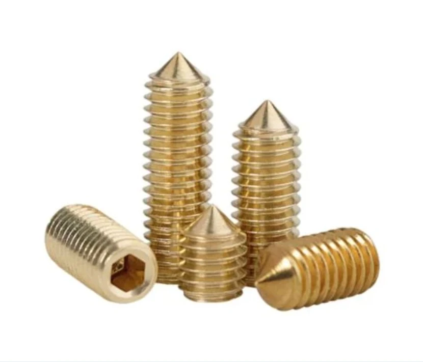 Brass Slotted Set Screw DIN 914