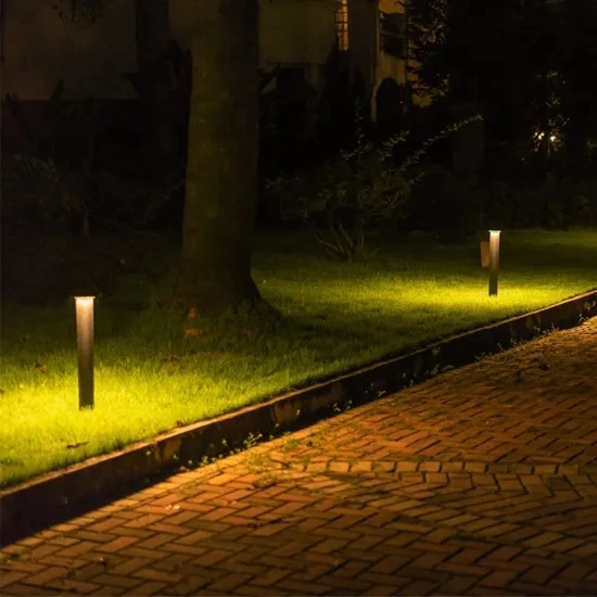 Outdoor غامرة عصا نحاسية Bollard شجرة الطاقة الشمسية LED كلب خارجي الطابق فين ورقة نينغبو بريس جاردينيينج حديقة حديقة شنقا المصابيح المعدنية