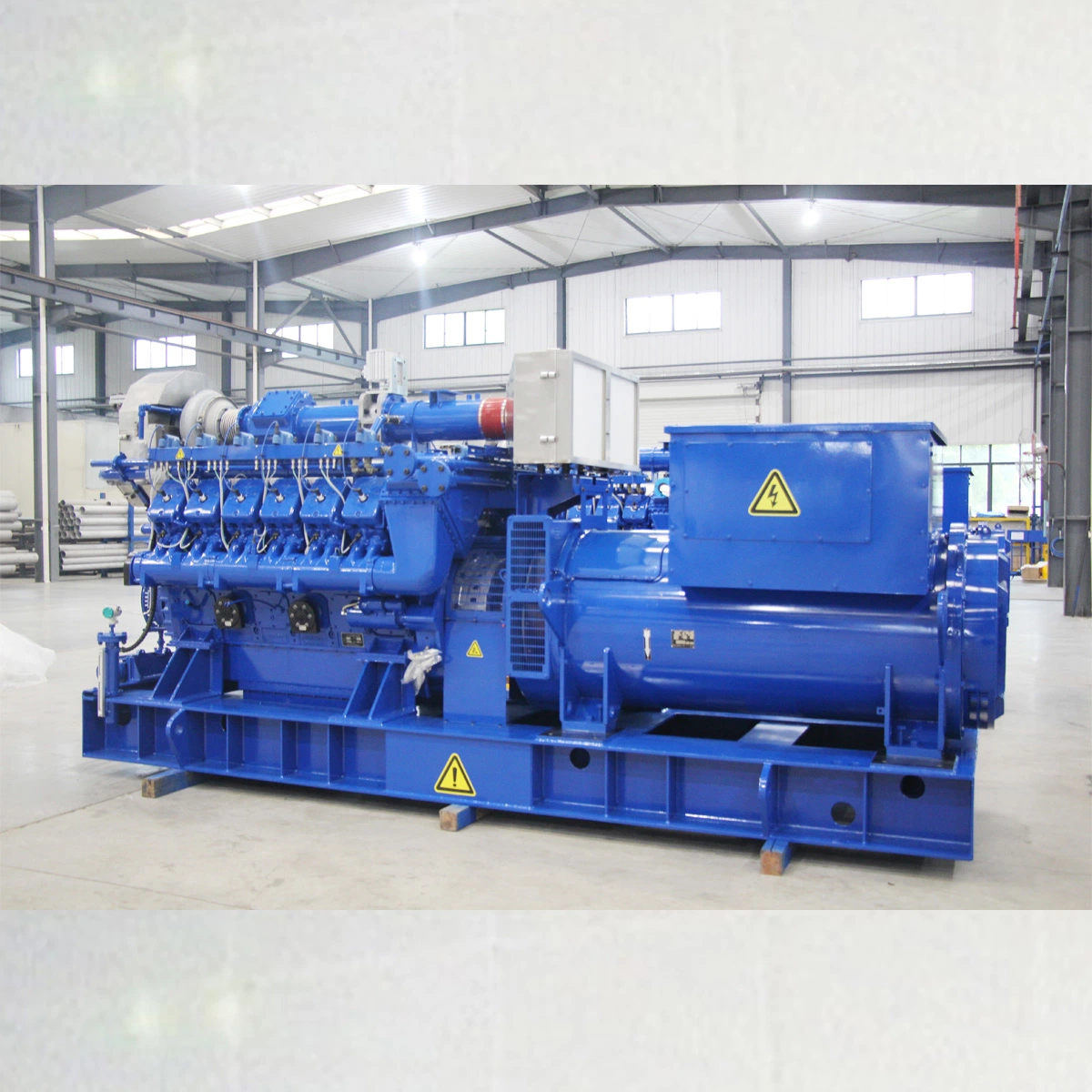 Liyu Gas Power 800kw Low Emission Hv 10.5kv Biomass Gas Engine Generator Set