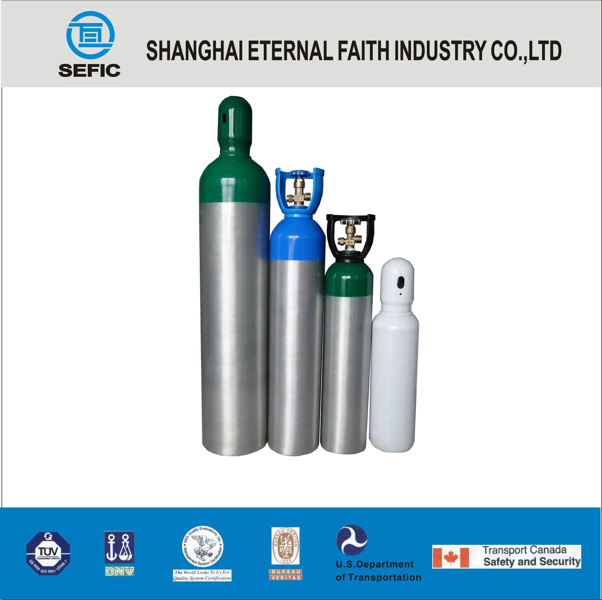 DOT Small Portable Medical Aluminum Oxygen Gas Cylinder