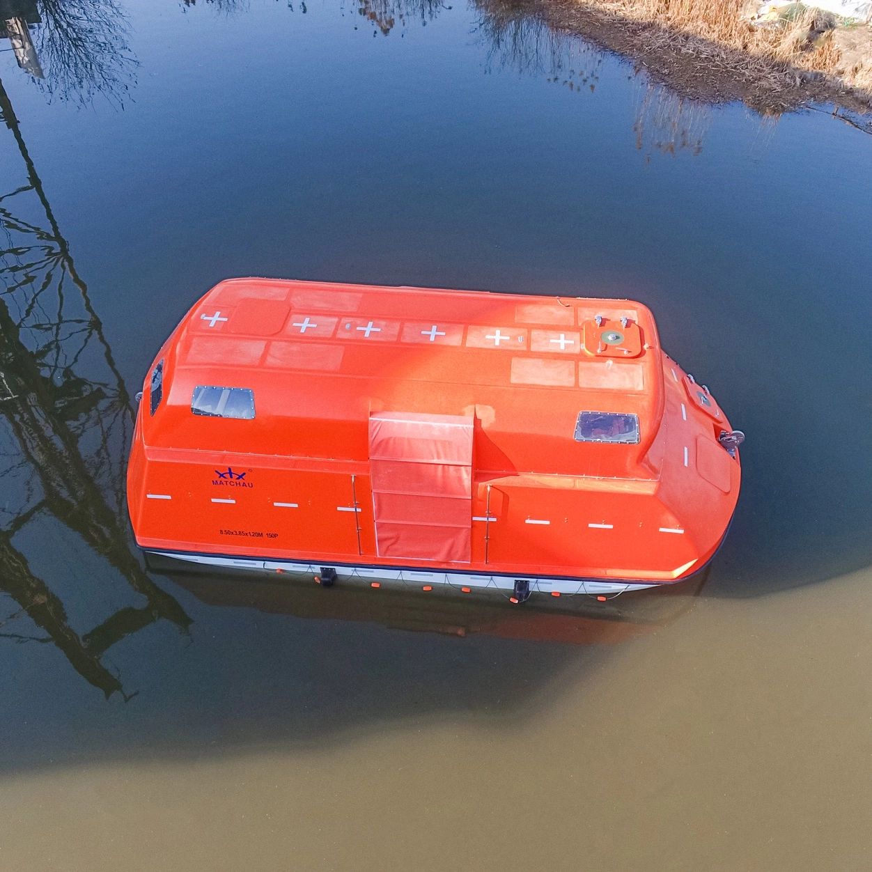 Ferry de crucero Utilice el barco de supervivencia de rescate parcialmente cerrado de buena calidad