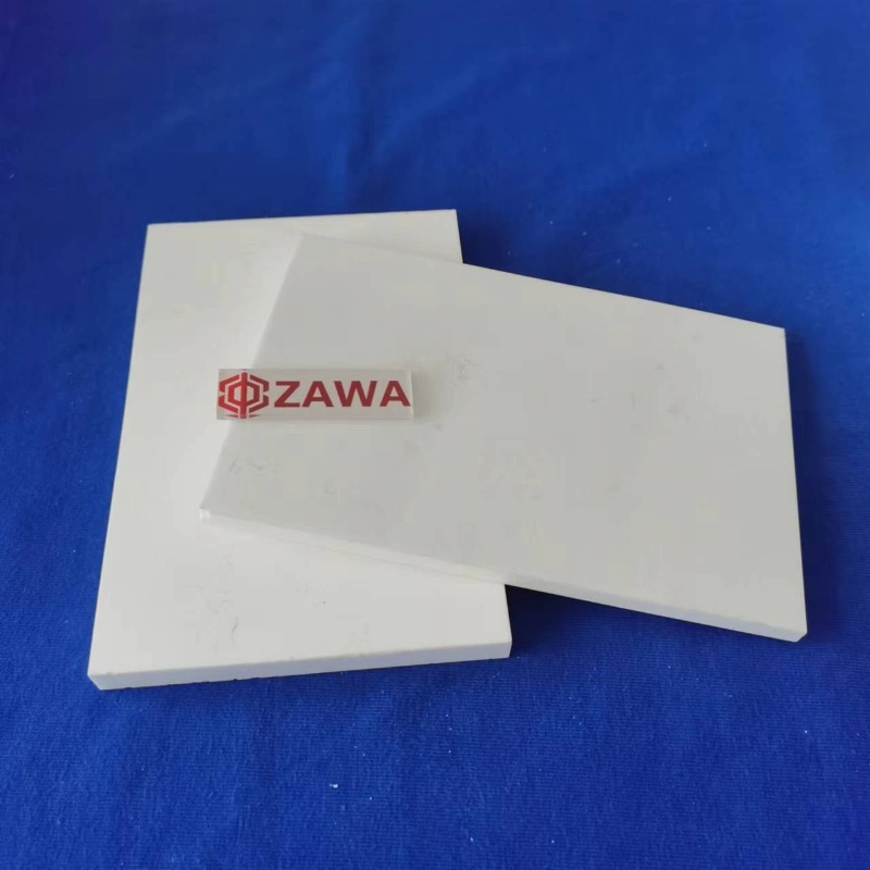 White Insulated Rectangular Ceramic Plate with 95 Alumina Ceramic Lining