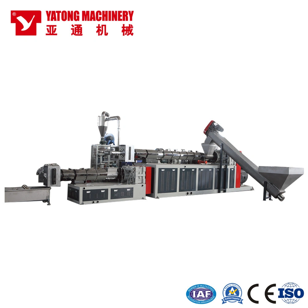 Yatong Double Stage Low Noise Pelletizer Granulator Plastic Recycling Machine