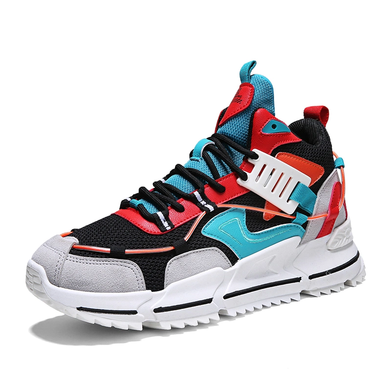 Populaires Height-Increasing occasionnels Hommes Chaussures Chaussures de sport de haut haut de la mode des chaussures confortables et respirante Sneaker Fal-9677