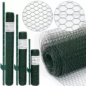 Precio más bajo de malla de alambre recubierto de PVC mallas hexagonales de 1/2'' 1'' Gallinero malla de alambre galvanizado