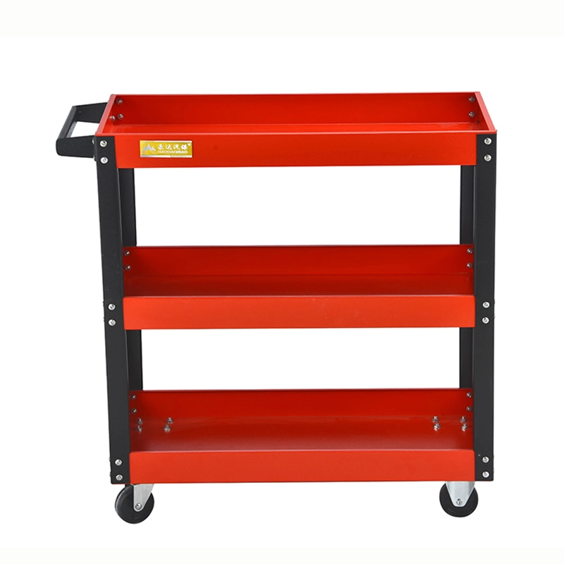 Five Colors Three Trays Handl Tool Trolley Cart