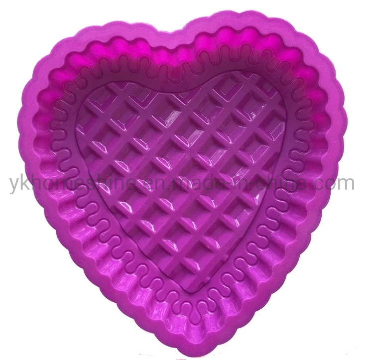 Popular Heat-Resistant Heart Shape Silicone Cake Baking Pan