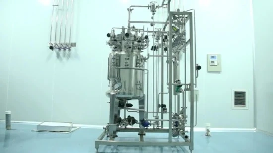 500L biorreactor farmacéutica suspensión total de la cultura cuba de fermentación de acero inoxidable