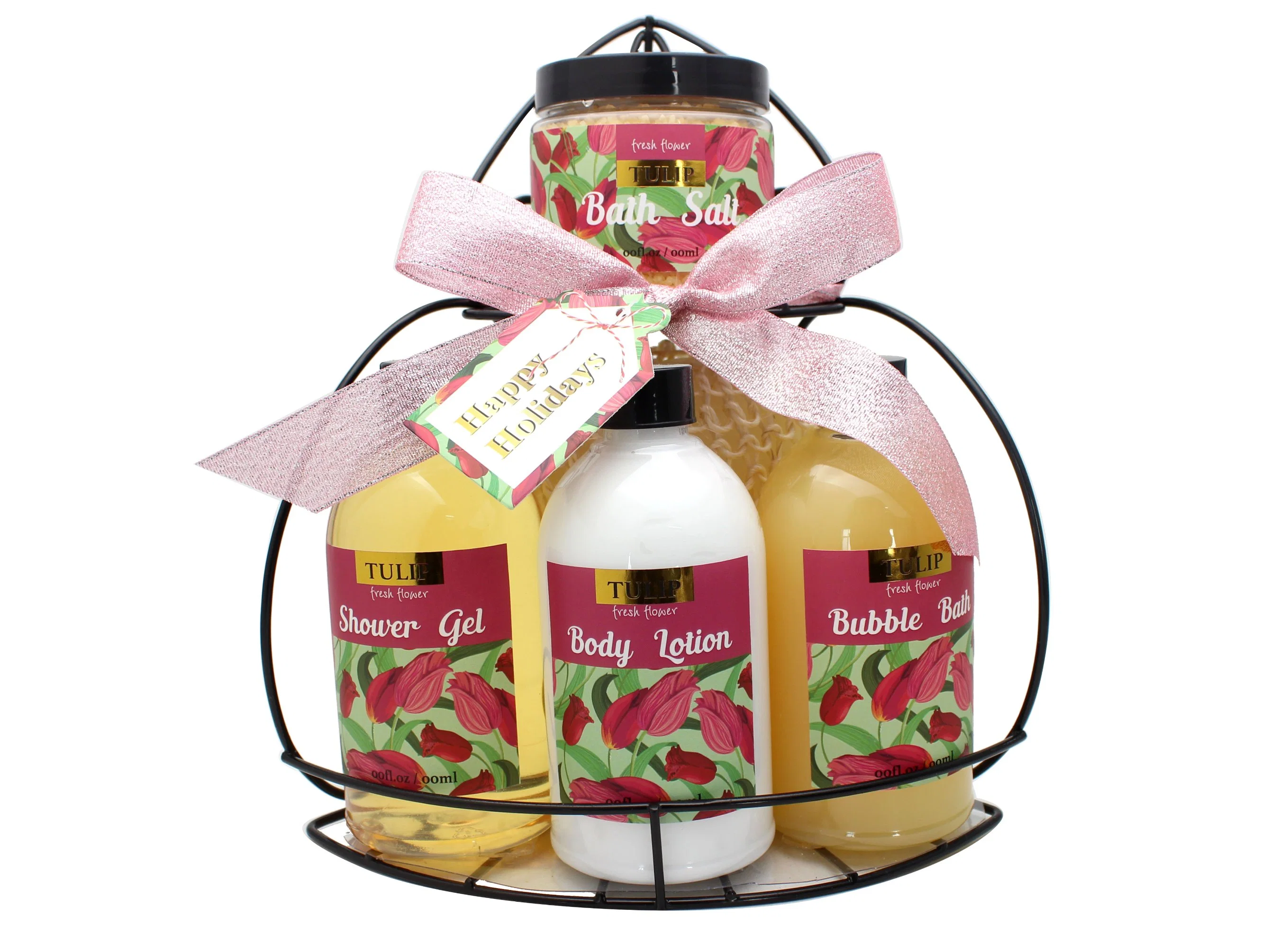 Supplier OEM Wholesale/Supplier Monther&prime; S Day Bathing Set Body Lotion Bubble Bath Rose Soap Barrel Set