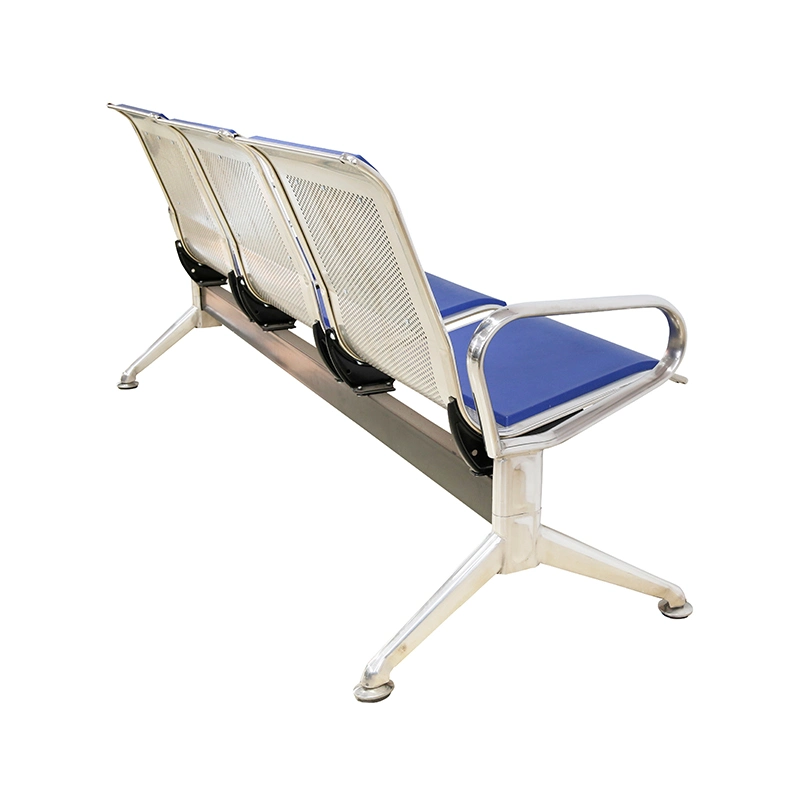 China Furniture Factory for 3 Seater Airport Hospital Bench Seating Chair Stadium Seat Chair Bleacher Seating Church Chair Public Outdoor Garden Chair