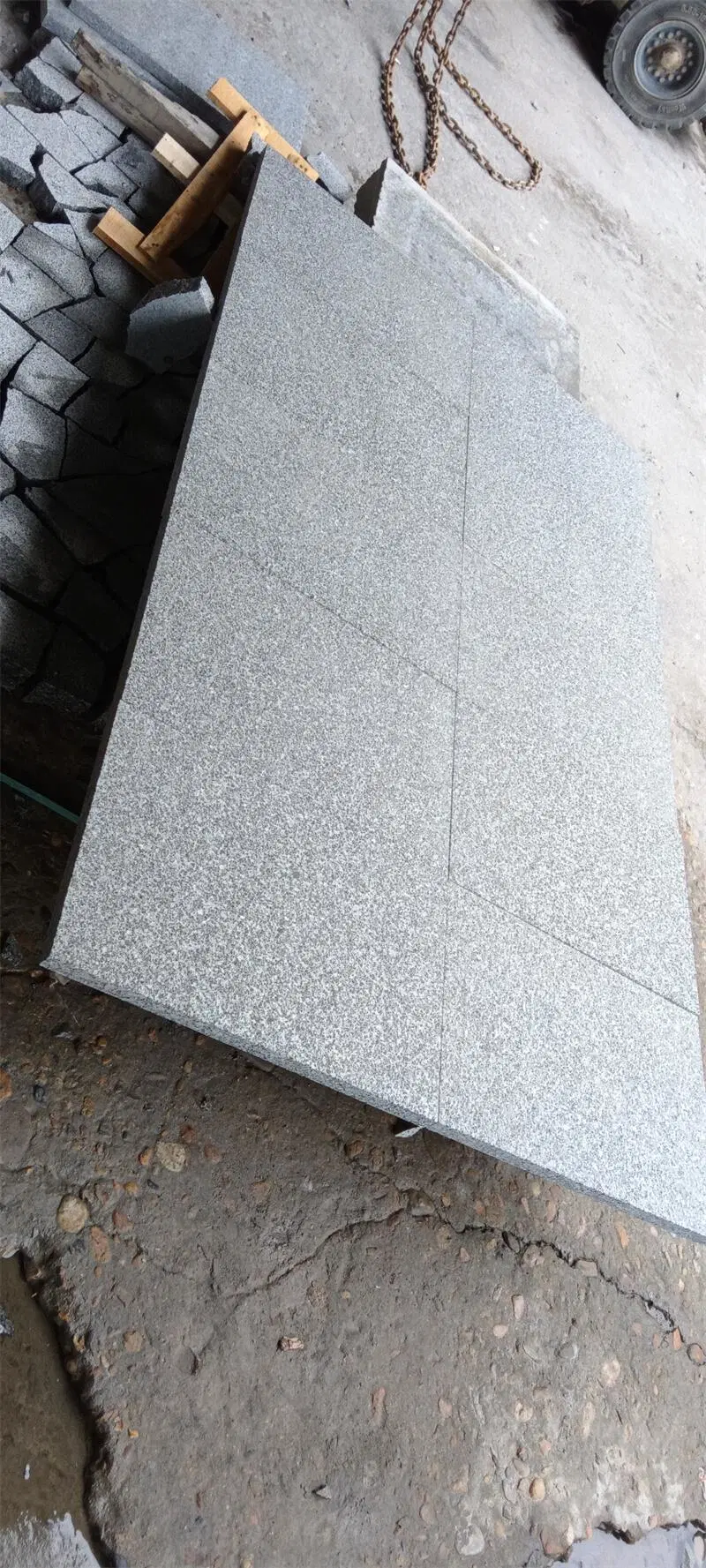 G654 Dark Grey Granite Flamed Tiles for exterior/outdoor floor/paving