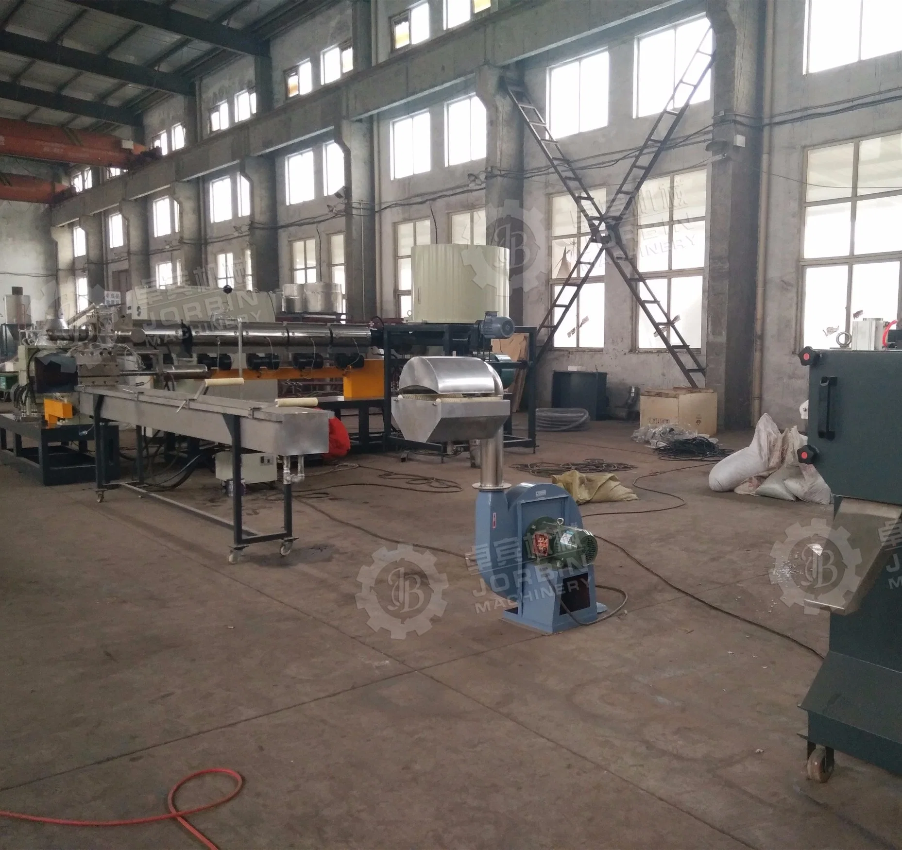 Two Step Extruder PP PE Granulation Machine with Side Force Feeder