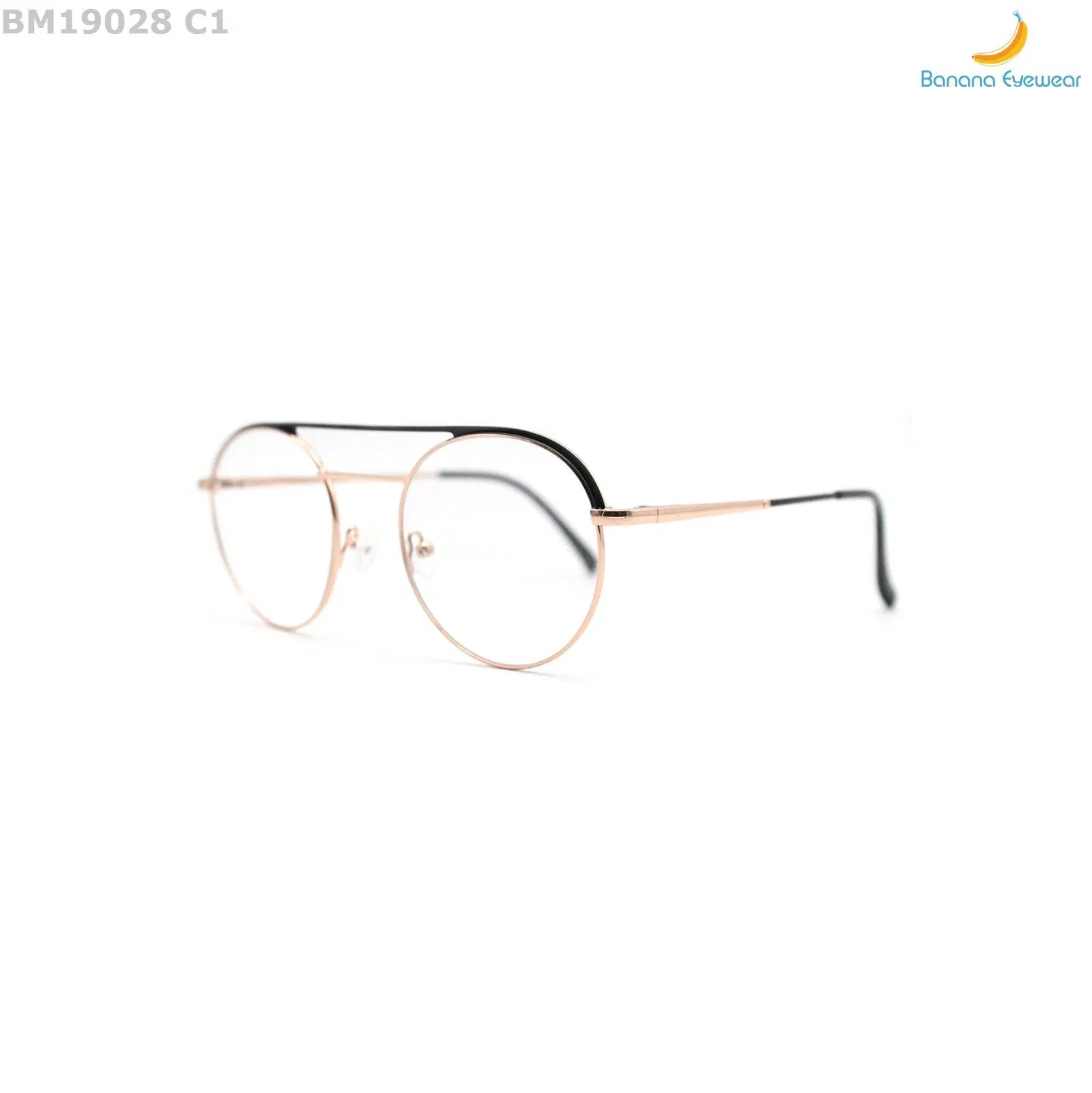 New Stylish Double Bridge Double Color Optical Frame Wholesale/Supplier Eyeglass Metal Eyewear
