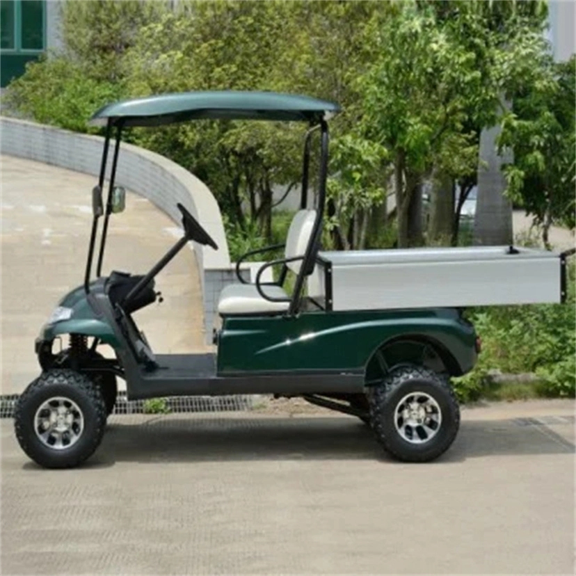 Lithium Battery Powered 4 Passenger Seats Electric Utility Cargo Golf Cart Truck