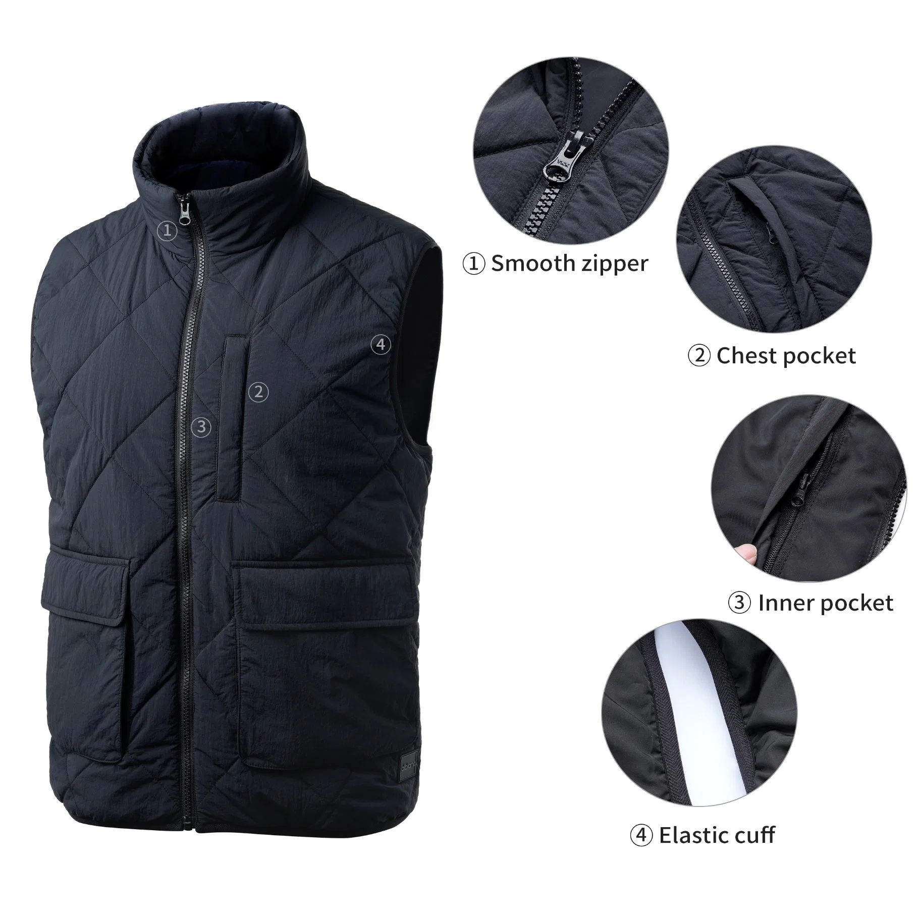 Factory Supply Outdoor Windproof Waterproof Casual Short Stand Collar Fake Down Padding Winter Sports Wear Puffer Jacket