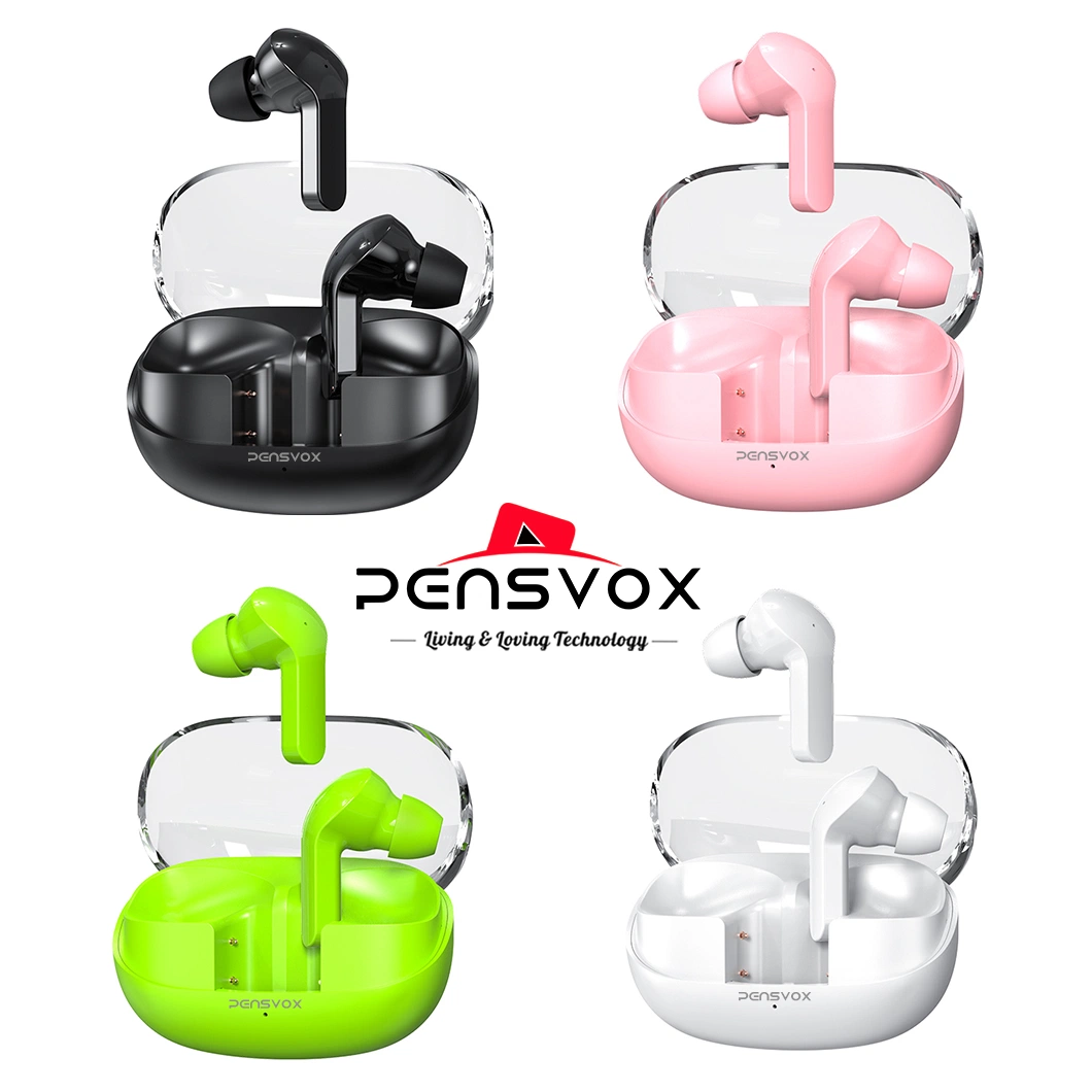 Mx-TM30 Pensvox in-Ear Headphone Tws Earbuds Wireless Earplugs Bluetooth Earphone with Mobile Handsfree Earpiece for Apple Airpods iPhone Smart Phone