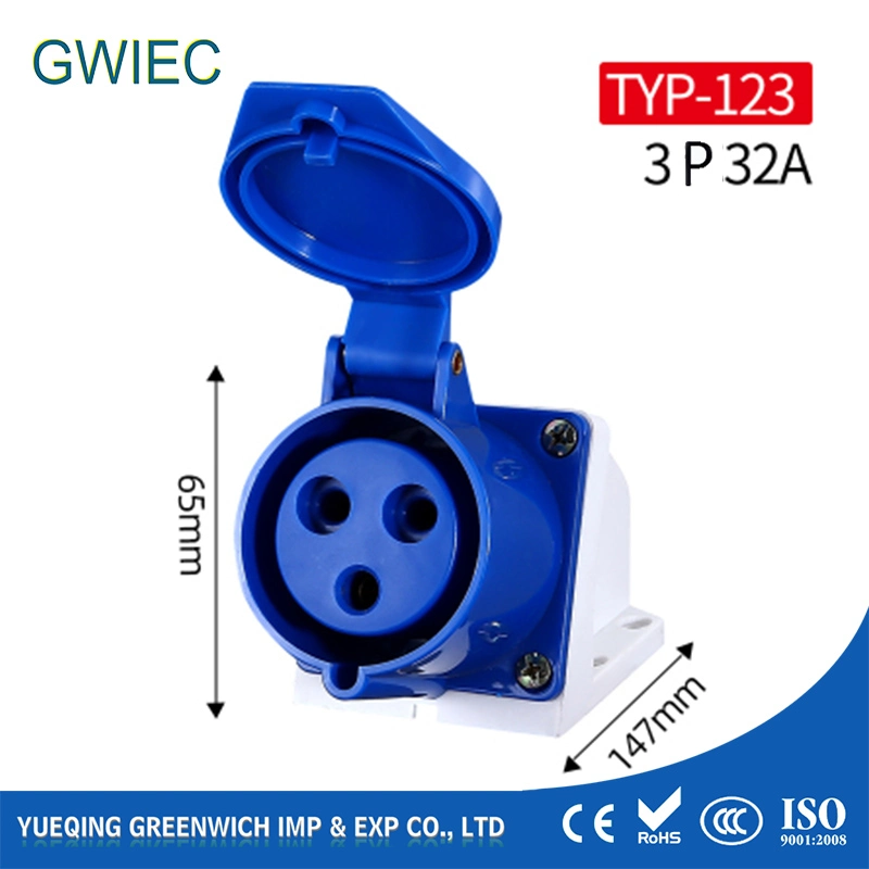 Electrical 16A 32A 63A Male Female Industrial Plug and Socket