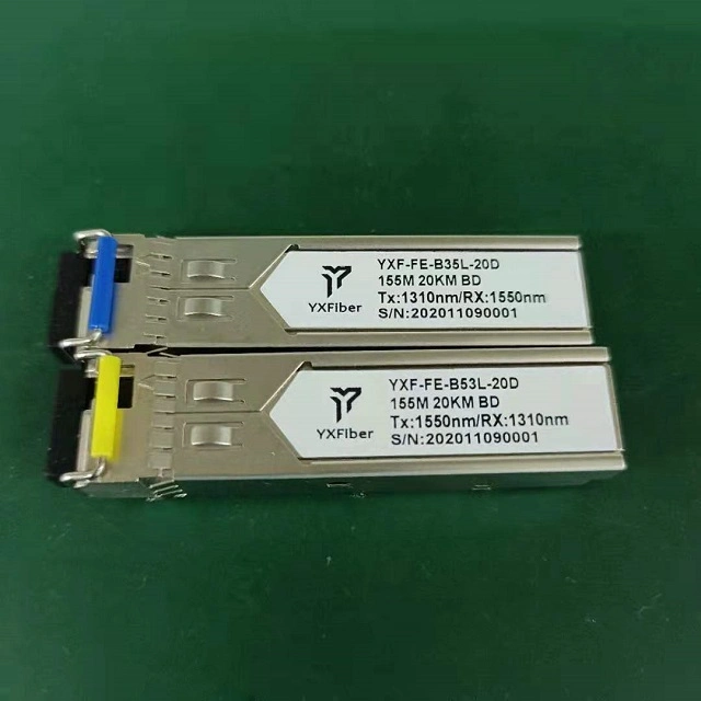 SFP Data Rate 155Mbps 20km 1310nm Bidi SFP Optical Module