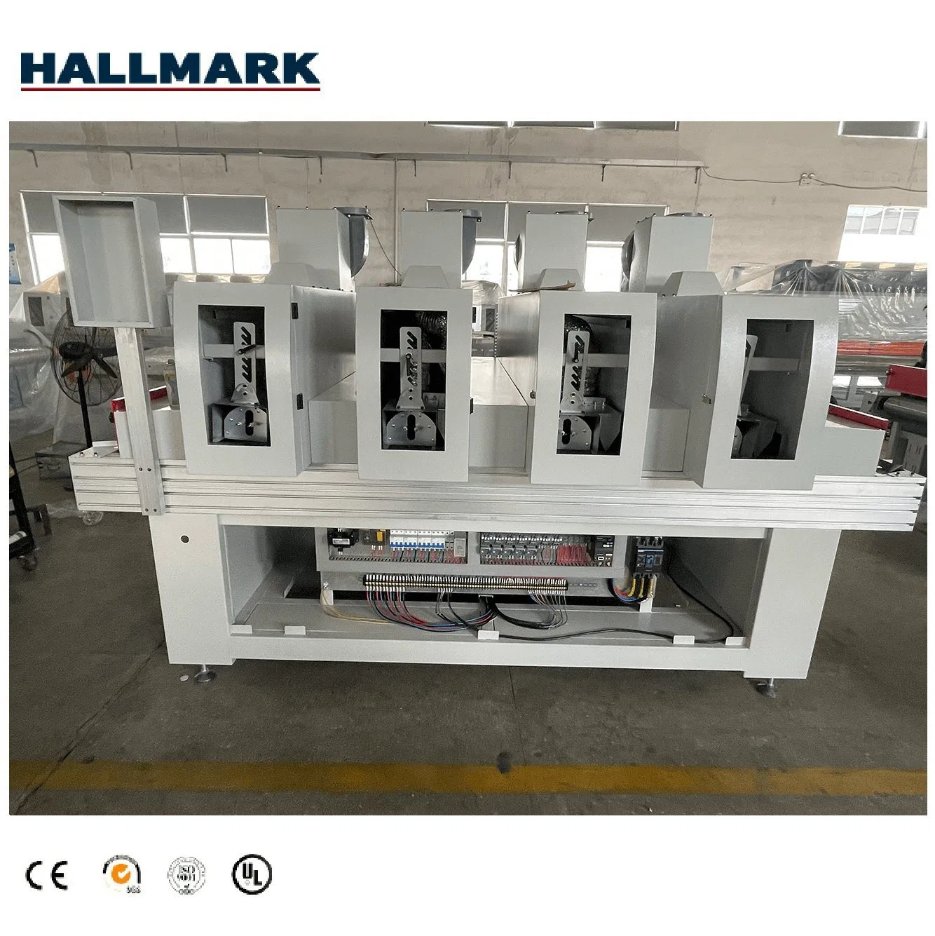 Hallmark Norme internationale de haut niveau d'automatisation Menuiserie Revêtement UV de la machine pour la ligne de production de revêtements de sol SPC