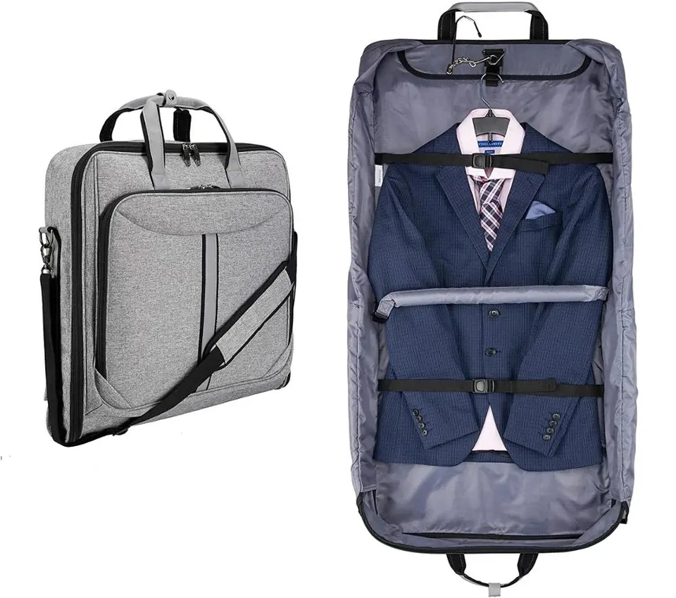حقيبة بدلة للحقيبة المخصصة للسفر لرجال الأعمال التي تحتوي على حقائب قم بتمرين الحمل مع كيس بدلة حزام الكتف